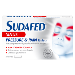 Sudafed Sinus Pressure & Pain - 24 tablets