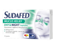 Sudafed Mucus Day & Night - 16 capsules