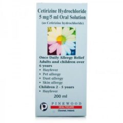Hayfever & Allergy Relief Cetirizine Oral Solution 200ml