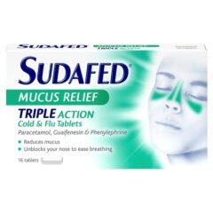 Sudafed Mucus Relief Tablets - 16 tablets