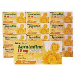 Hayfever & Allergy Loratadine Tablets - 360 tablets (12 packs)