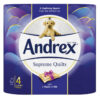 Andrex Supreme Quilts Silky Toilet Rolls x 4