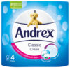 Andrex Classic Clean Toilet Paper x 4 Rolls