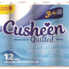 Cusheen 3 Ply Quilted Luxury Super Soft Toilet Paper x 12 Rolls