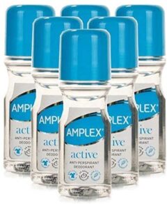 Amplex Antiperspirant Roll On Active  50mlx6 Pc Pack