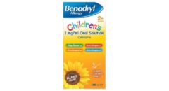 Benadryl Allergy Relief 1mg Solution Childrens 100ml Pack