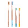 F.E.T.E Bamboo Toothbrush Family Pack of 4 Pc