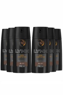 Lynx Dark Temptation Body Spray Deodorant 6Pc Pack 150ml
