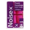 Noise-x Earplugs Foam Bullet 2 Pairs Pack