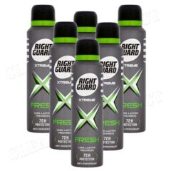 Right Guard Xtreme Fresh 72hr Anti-Perspirant Deodorant 150mlx6Pc Pack
