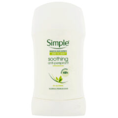 Simple Antiperspirant Stick Soothing for Sensitive Skin 40ml Pack