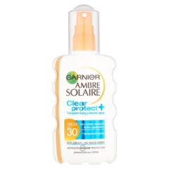 Garnier Ambre Solaire Clear Protect Sun Spray SPF30 200ml Pack