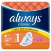 Always Classic Normal Size 1 Pads Pack of 10