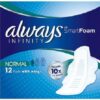 Always Infinity Normal Pack of 12 Pads