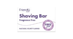 Friendly Soap Shaving Bar Fragrance Free 95g Pack