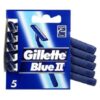 Gillette Blue II Fixed Razors Pack of 5 Nos.