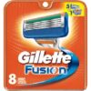 Gillette Fusion Razor Blades Pack of 8 Nos.
