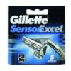 Gillette Sensor Excel Razor Blades Pack of 5 Nos.