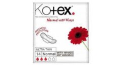 Kotex Ultra Thin Normal Towels with Wings Pack of 14