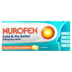 Nurofen Cold Flu Relief 200mg/5mg 16 Tablets