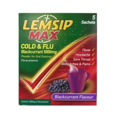 Lemsip max cold&flu blackcurrent 5 sachets