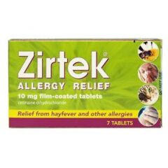 Zirtex Allergy Relief 10mg 7 Tablets